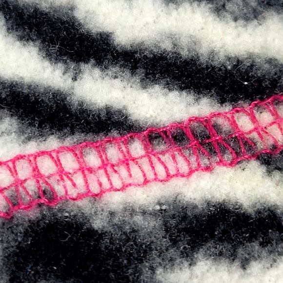 Danskin Zebra Striped Pullover Jacket Size M(7-8) - Picture 5 of 11